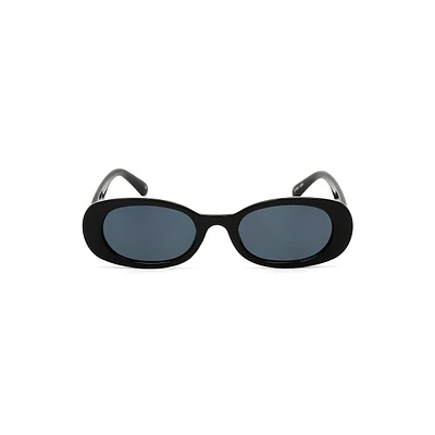 Jolie 52MM Retro Plastic Oval Sunglasses