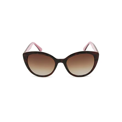 Lunettes de soleil polarisées rétro œil de chat Kate 55 mm