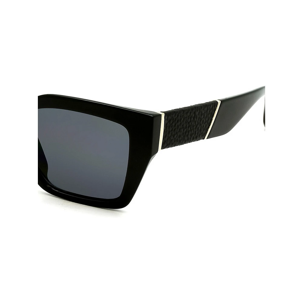 Lauren 54MM Square Polarized Sunglasses