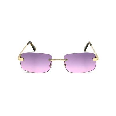 Retro Rectanglular 55M Sunglasses