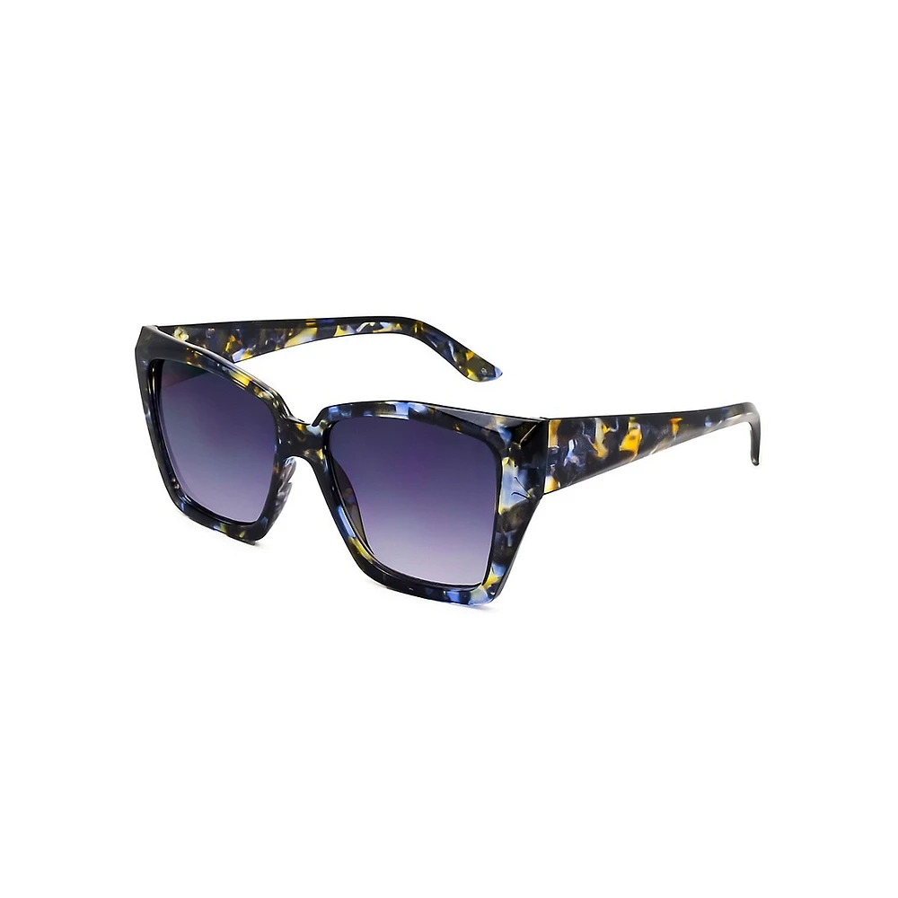 Natasha 55MM Oversized Geometric Polarized Sunglasses