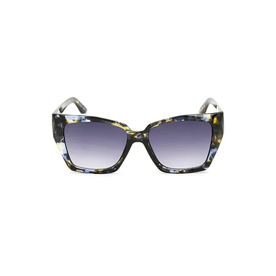 Natasha 55MM Oversized Geometric Polarized Sunglasses