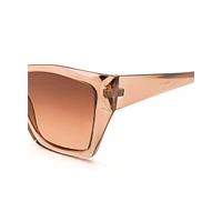 Natasha 55MM Oversized Geometric Polarized Sunglasses