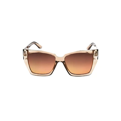 Natasha 55MM Oversized Geometric Polarized Sunglasses