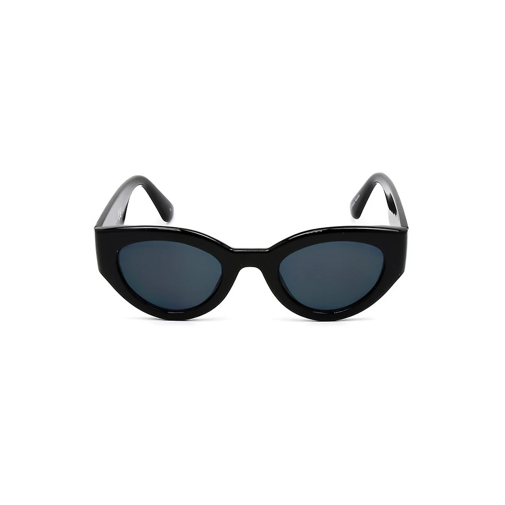 Lunettes de soleil rétro œil de chat Nicola 52 mm