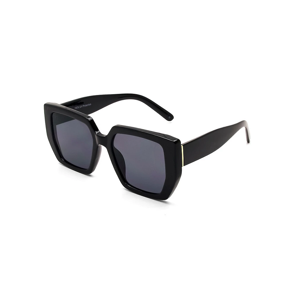 Priya 55MM Modern Oversized Square Polarized Sunglasses