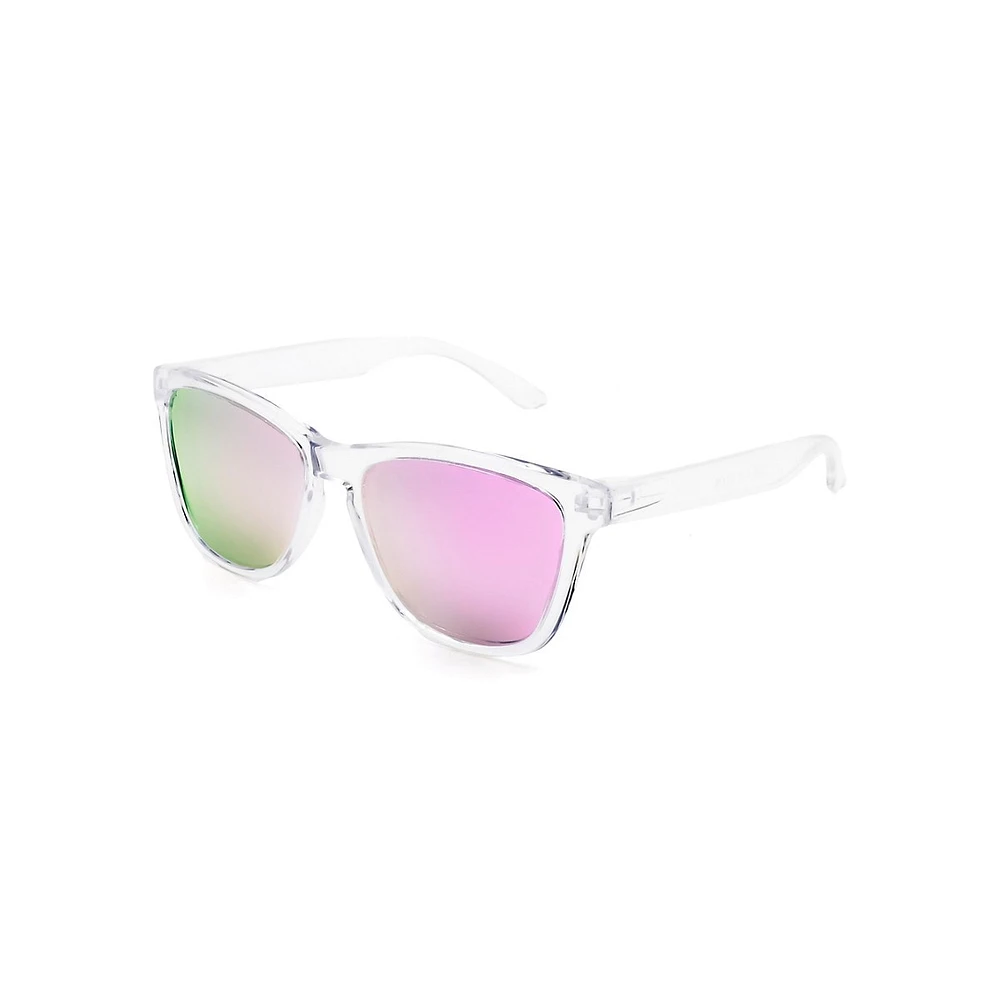 Stellar 55MM Modern Square Mirrored Sunglasses