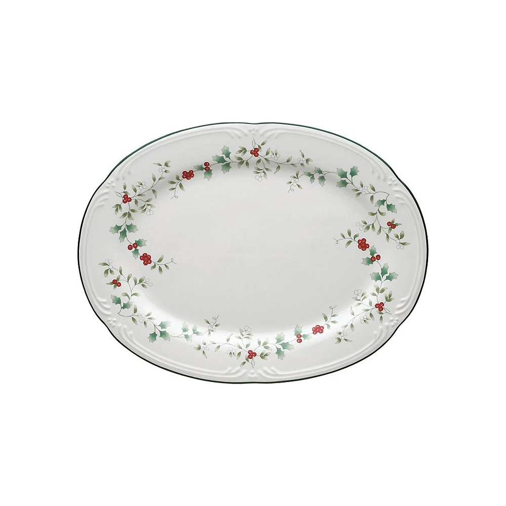 Winterberry 14-Inch Oval Platter