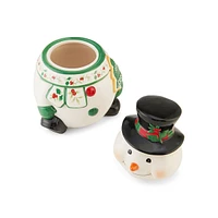 Winterberry Snowman Cookie Jar