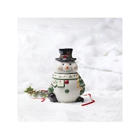 Winterberry Snowman Cookie Jar