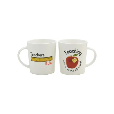 Teacher Theme 2-Piece Mug Set
