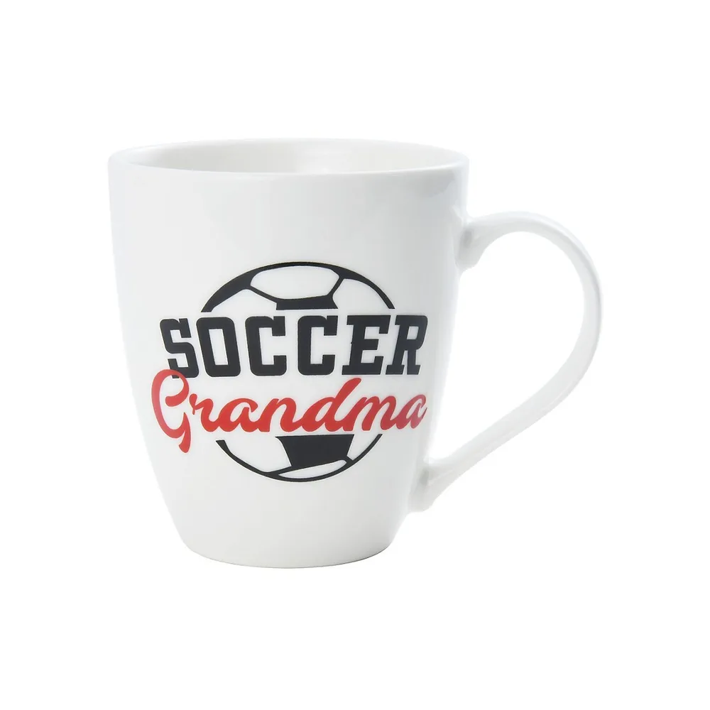 Soccer Grandma Porcelain Barrel Mug