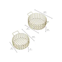 Kendall Centerpiece Baskets 2-Piece Set
