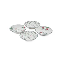 Winterberry 4-Piece Appetizer Plate Set