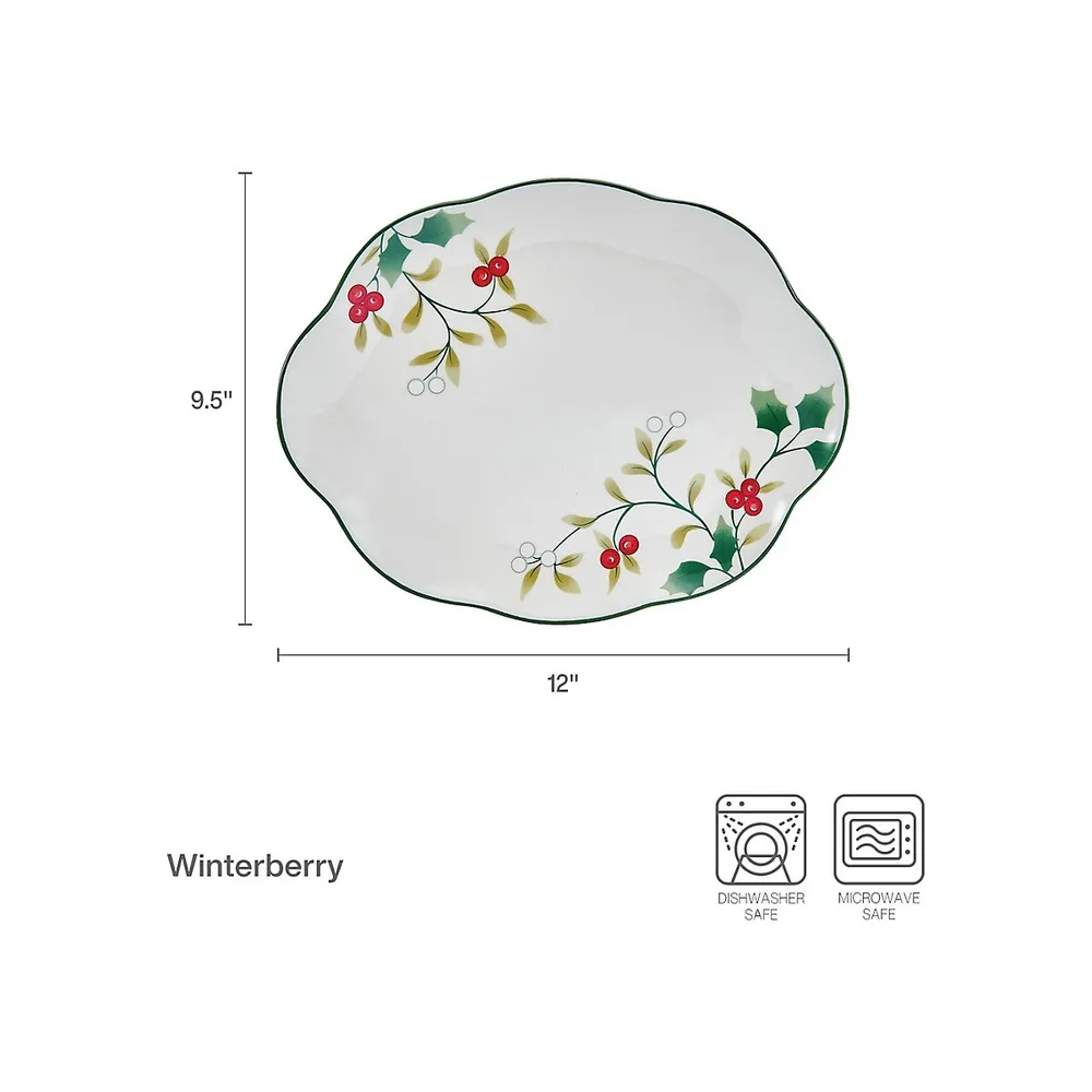 Winterberry 2-Piece Platter Set