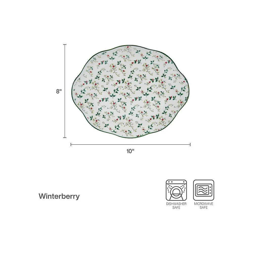 Ensemble de deux plateaux Winterberry