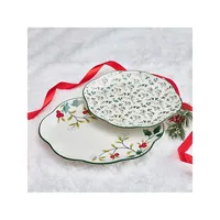 Ensemble de deux plateaux Winterberry