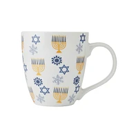 Holiday Hanukkah Icons Porcelain Mug