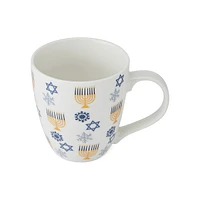 Holiday Hanukkah Icons Porcelain Mug