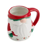 Winterberry Figural Santa Mug