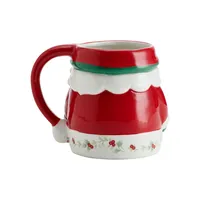 Winterberry Figural Santa Mug