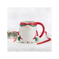 Winterberry Figural Santa Mug