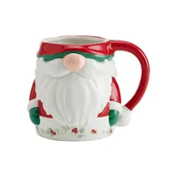 Winterberry Figural Santa Mug