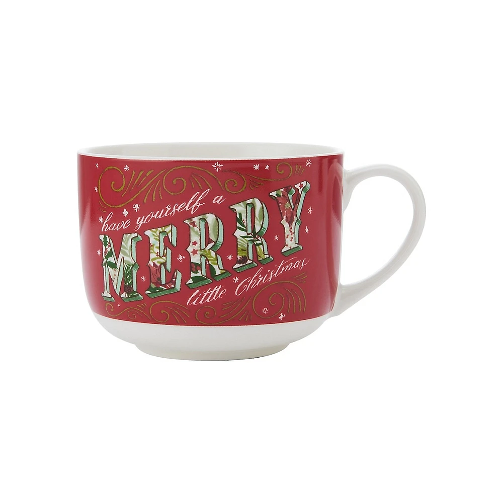 Holiday Merry Little Christmas Porcelain Mug