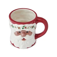 Winterberry Santa Figural Mug