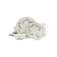 Winterberry Stoneware 16-Piece Dinnerware Set