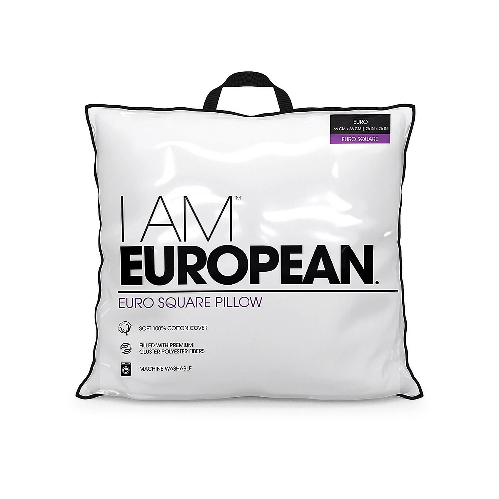 European Euro Square Pillow