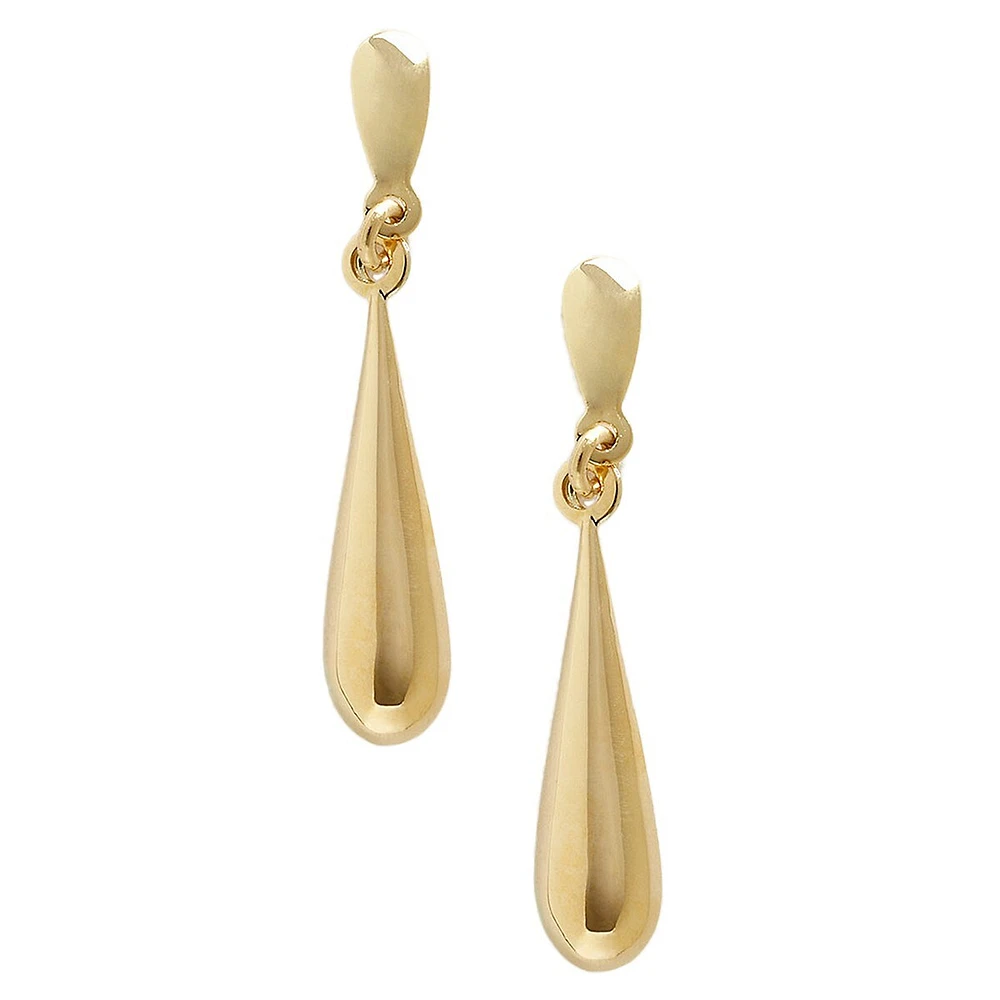 14K Yellow Gold Drop Earrings