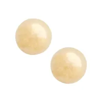 14K Yellow Gold Ball Earrings