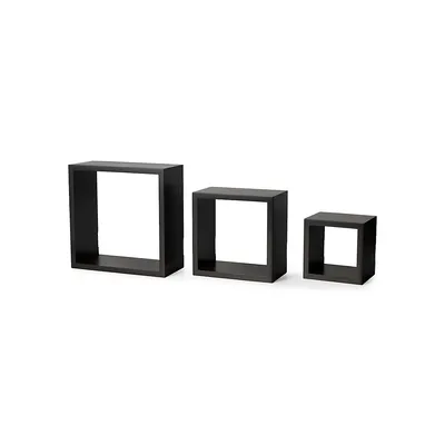 Tablettes carrées en bois