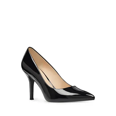 Monochrome Leather Pumps