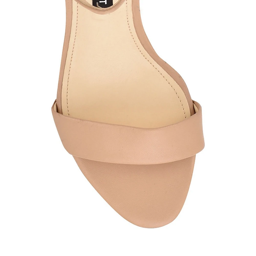 Pruce Strappy Cutout Leather Dress Sandals