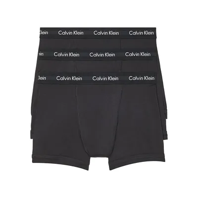 Caleçon boxeur ajusté en coton extensible Calvin Klein