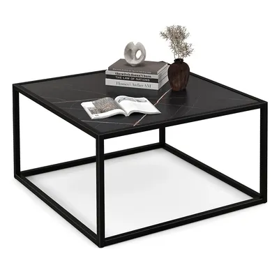 Coffee Table Modern Rectangular Coffee Table Metal Frame For Living Room