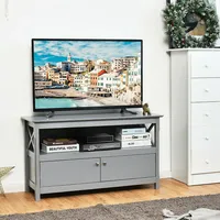 Free Standing Tv Cabinet Wooden Console Tv Media Entertainment