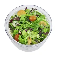 Rechargeable Electric Salad Spinner, Cordless, With Serving Bowl