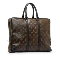 Louis Vuitton Briefcase Porte-Documents Voyage Monogram Macassar