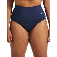 Plus Essential High-Waist Banded Swim Bottoms