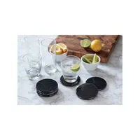 6-Piece Natural Marble Stone Coaster Set