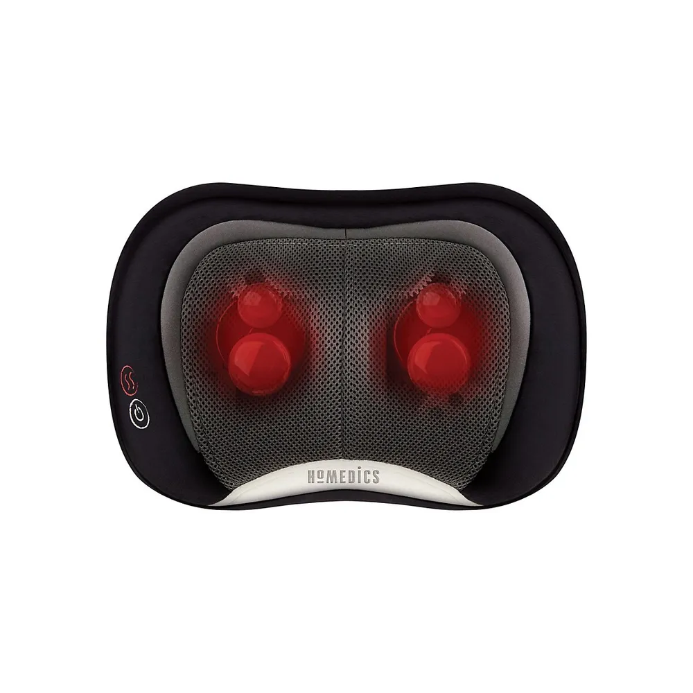 HoMedics 3D Shiatsu and Vibration Massage Pillow Heated Back and Neck  Massager 