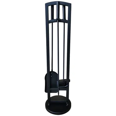 4 Piece Fireplace Tool Set, 29'' Height, From Kingston Collection