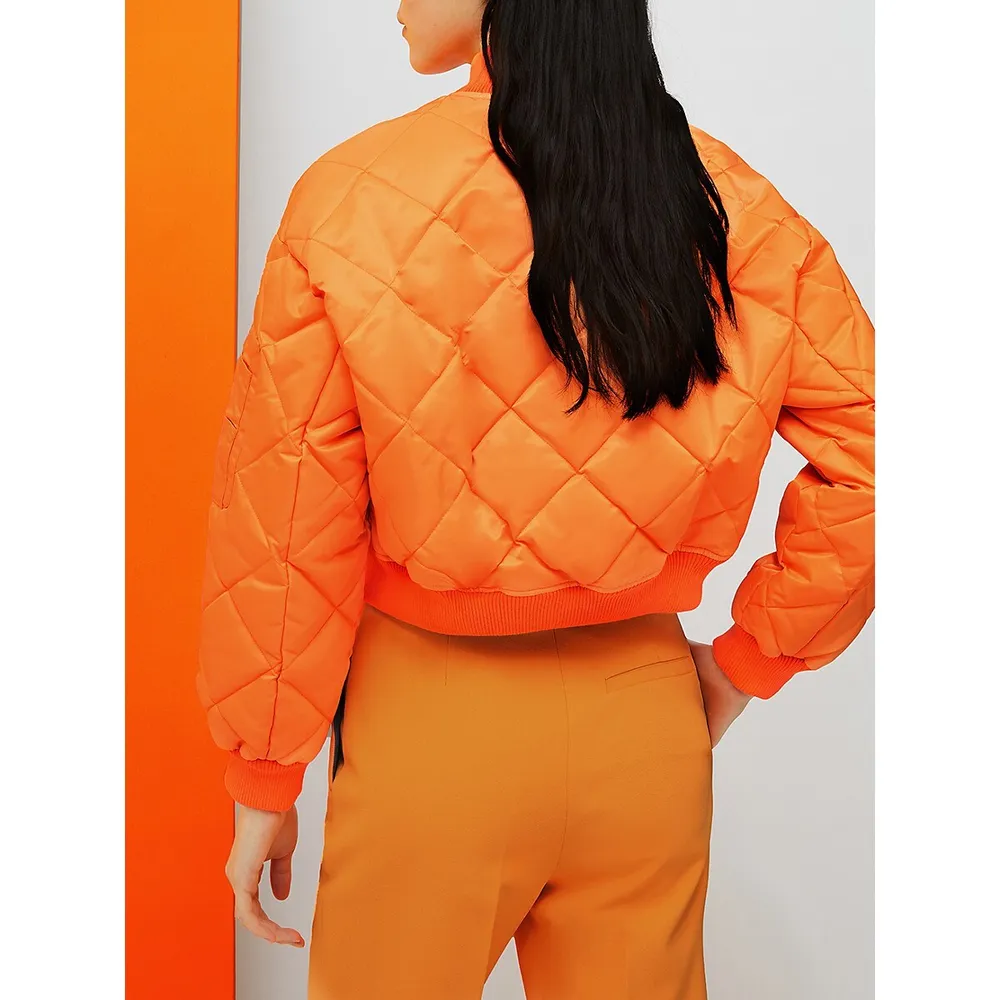 De-coated With Anna Dello Russo Quilted Bomber Jacket