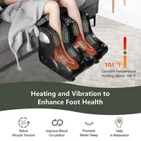Foot & Calf Massager With Heat Vibration Deep Kneading Shiatsu Foot Massage Machine