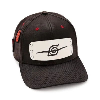 Naruto Hidden Leaf Village Metal Badge Snapback Hat