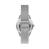 Ladies Lc07311.230 3 Hand Silver Watch With A Silver Mesh Band And A Silver Dial