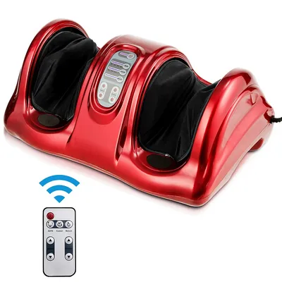Shiatsu Foot Massager Kneading And Rolling Leg Ankle Red
